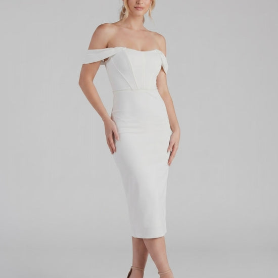 Ramblion Ada midi dress — runway video 1 · styled for cocktail and formal season