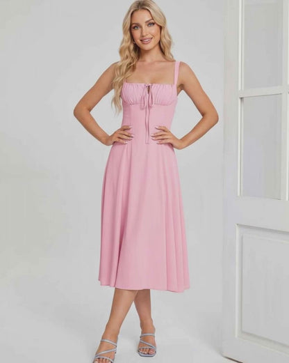 Ramblion Eda midi dress — runway video 5 · styled for cocktail and formal season