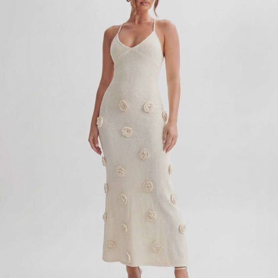 Ramblion Niya midi dress — runway video 2 · styled for cocktail and formal season