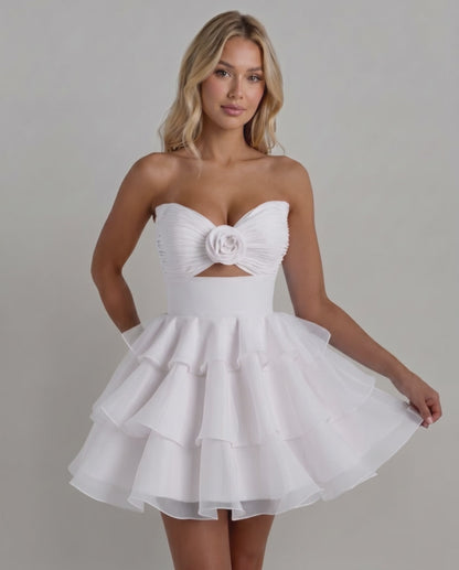Rosette Mini Dress