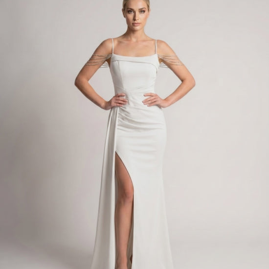Ramblion Lume maxi dress — runway video 2 · styled for prom and cocktail season