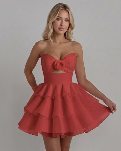 Rosette Mini Dress