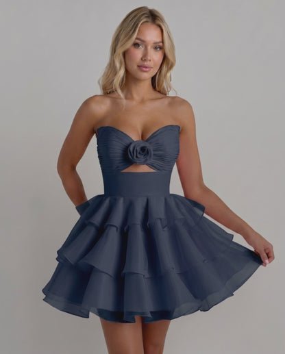 Rosette Mini Dress