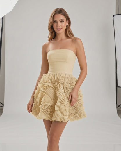 Rosette Mini Dress