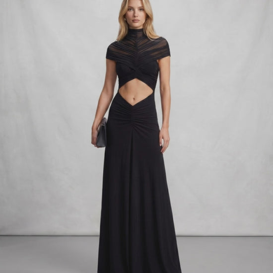 Ramblion Eira maxi dress — runway video 2 · styled for prom and cocktail season