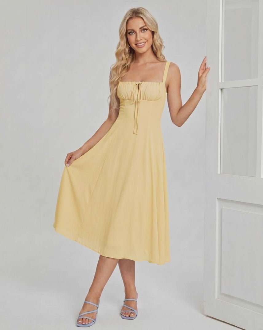 Ramblion Eda midi dress — runway video 2 · styled for cocktail and formal season