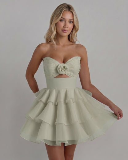 Rosette Mini Dress