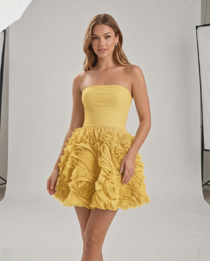 Rosette Mini Dress