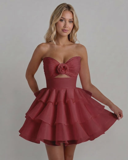 Rosette Mini Dress