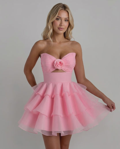 Rosette Mini Dress