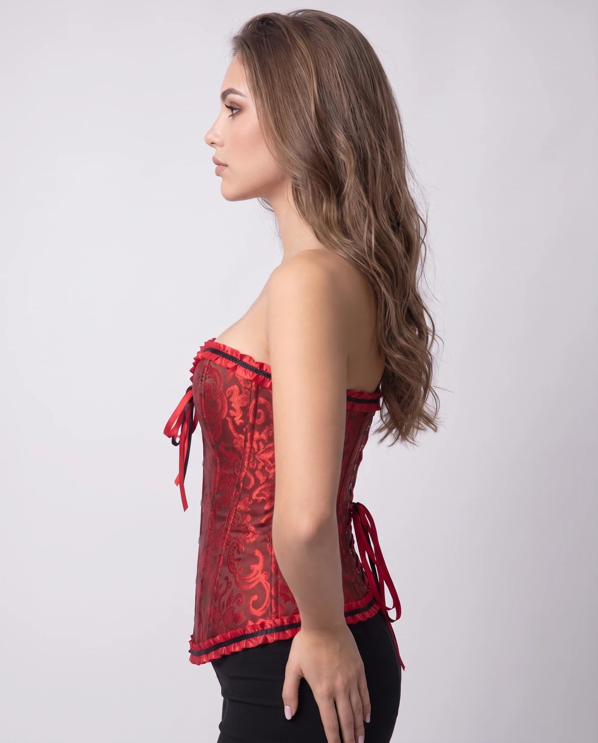 Provence Corset Top — Red | SKU: RB-49f383-red-XS,RB-49f383-red-S,RB-49f383-red-M,RB-49f383-red-L,RB-49f383-red-XL,RB-49f383-red-2XL