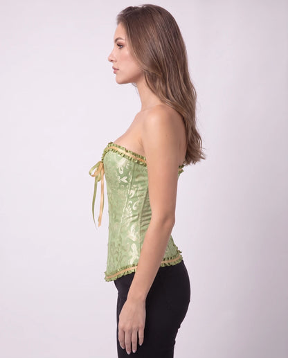 Provence Corset Top — Sage Green | SKU: RB-49f383-sagegr01-XS,RB-49f383-sagegr01-S,RB-49f383-sagegr01-M,RB-49f383-sagegr01-L,RB-49f383-sagegr01-XL,RB-49f383-sagegr01-2XL