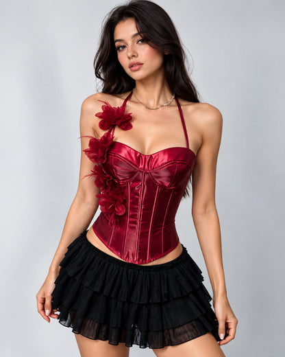 Prudence Corset Top — Red | SKU: RB-86ba8c-red-XS,RB-86ba8c-red-S,RB-86ba8c-red-M,RB-86ba8c-red-L