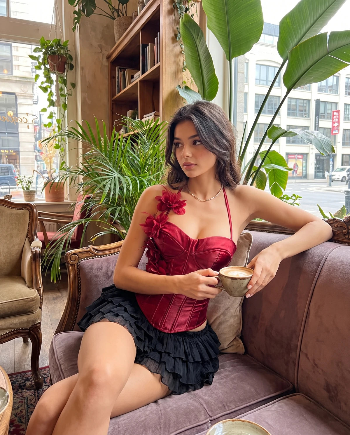 Prudence Corset Top — Red | SKU: RB-86ba8c-red-XS,RB-86ba8c-red-S,RB-86ba8c-red-M,RB-86ba8c-red-L