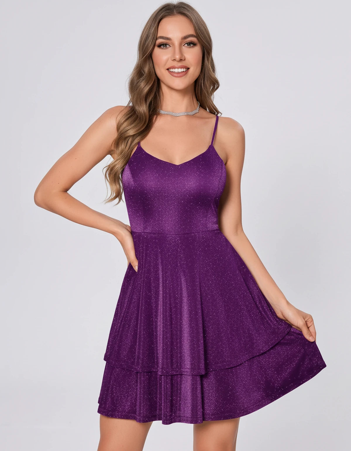 Quintessa Mini Dresses — Grape | SKU: RB-b570ab-grape-2,RB-b570ab-grape-4,RB-b570ab-grape-6,RB-b570ab-grape-8,RB-b570ab-grape-10,RB-b570ab-grape-12,RB-b570ab-grape-14,RB-b570ab-grape-16,RB-b570ab-grape-16W,RB-b570ab-grape-18W,RB-b570ab-grape-20W,RB-b570ab-grape-22W