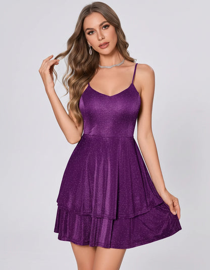 Quintessa Mini Dresses — Grape | SKU: RB-b570ab-grape-2,RB-b570ab-grape-4,RB-b570ab-grape-6,RB-b570ab-grape-8,RB-b570ab-grape-10,RB-b570ab-grape-12,RB-b570ab-grape-14,RB-b570ab-grape-16,RB-b570ab-grape-16W,RB-b570ab-grape-18W,RB-b570ab-grape-20W,RB-b570ab-grape-22W
