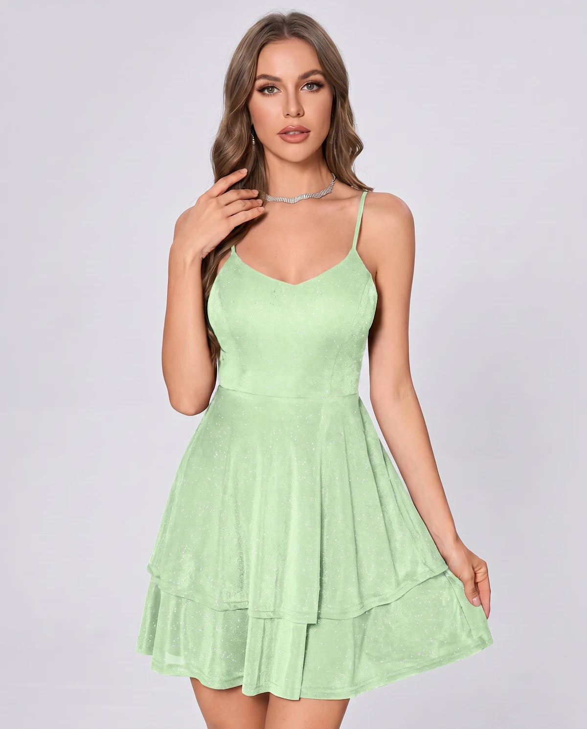 Quintessa Mini Dresses — Mint