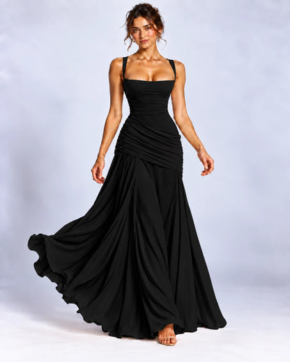 Quiterie Maxi Dresses — Black | SKU: RB-8b66e2-black-XS,RB-8b66e2-black-S,RB-8b66e2-black-M,RB-8b66e2-black-L,RB-8b66e2-black-XL