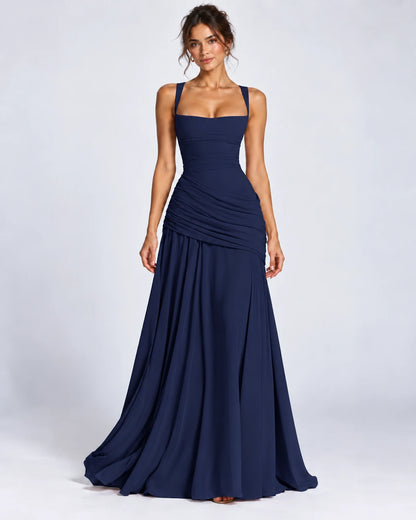 Quiterie Maxi Dresses — Dark Blue