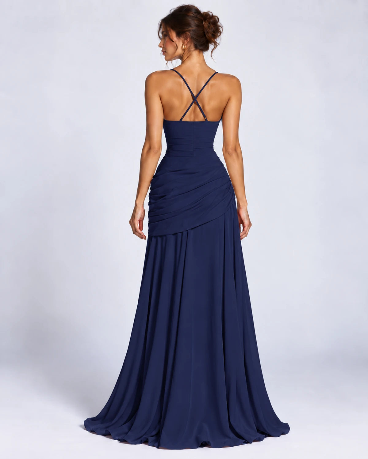 Quiterie Maxi Dresses — Dark Blue | SKU: RB-8b66e2-darkblue-XS,RB-8b66e2-darkblue-S,RB-8b66e2-darkblue-M,RB-8b66e2-darkblue-L,RB-8b66e2-darkblue-XL