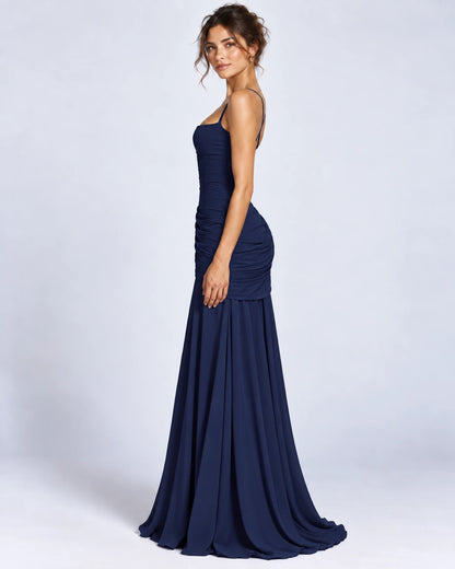 Quiterie Maxi Dresses — Dark Blue | SKU: RB-8b66e2-darkblue-XS,RB-8b66e2-darkblue-S,RB-8b66e2-darkblue-M,RB-8b66e2-darkblue-L,RB-8b66e2-darkblue-XL