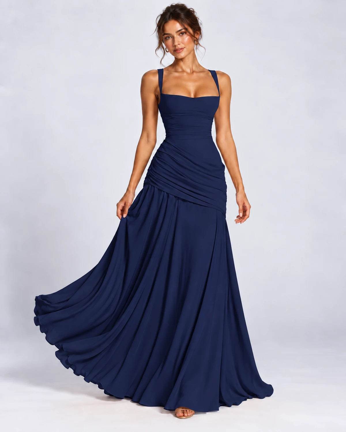Quiterie Maxi Dresses — Dark Blue | SKU: RB-8b66e2-darkblue-XS,RB-8b66e2-darkblue-S,RB-8b66e2-darkblue-M,RB-8b66e2-darkblue-L,RB-8b66e2-darkblue-XL