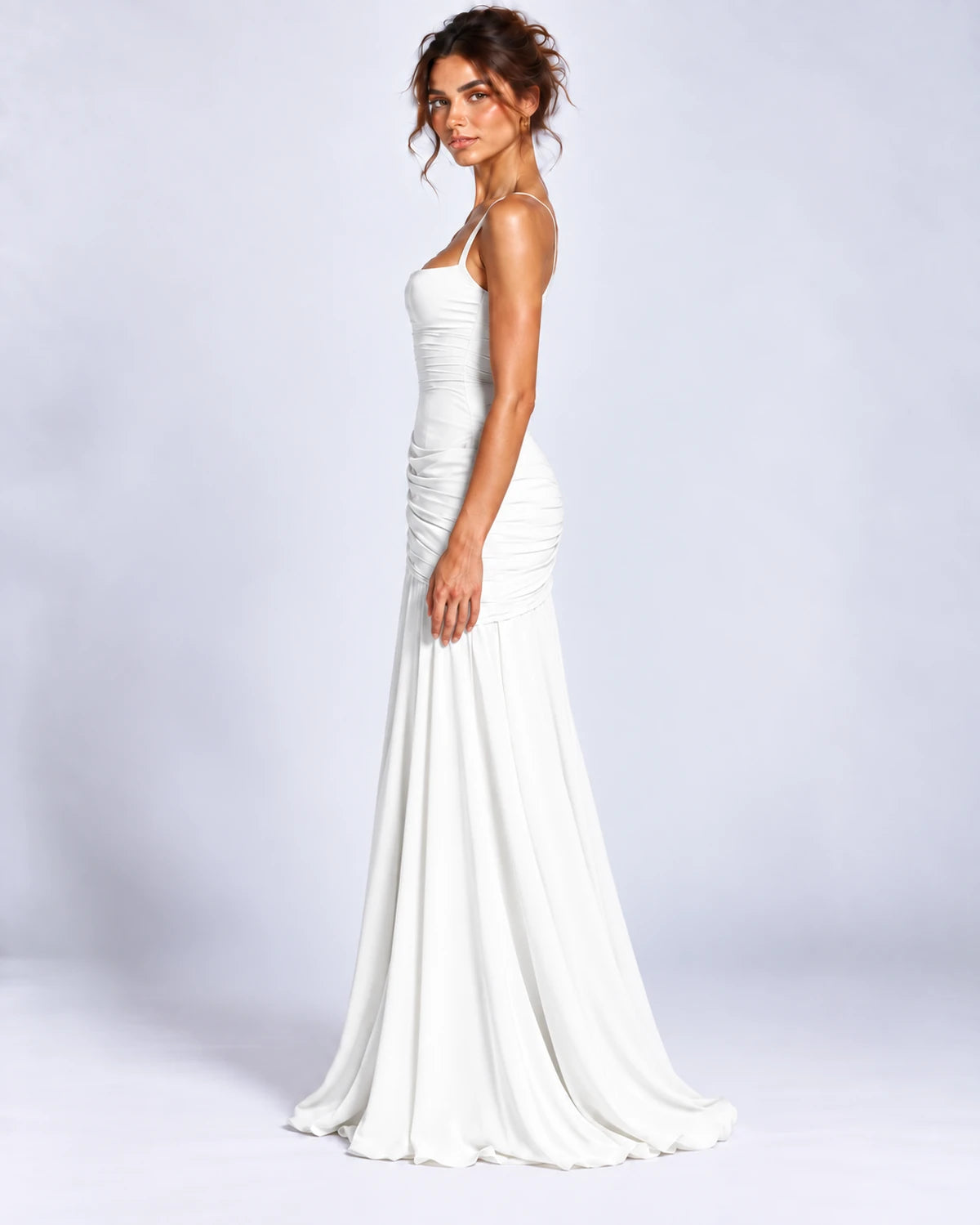 Quiterie Maxi Dresses — White | SKU: RB-8b66e2-white-XS,RB-8b66e2-white-S,RB-8b66e2-white-M,RB-8b66e2-white-L,RB-8b66e2-white-XL