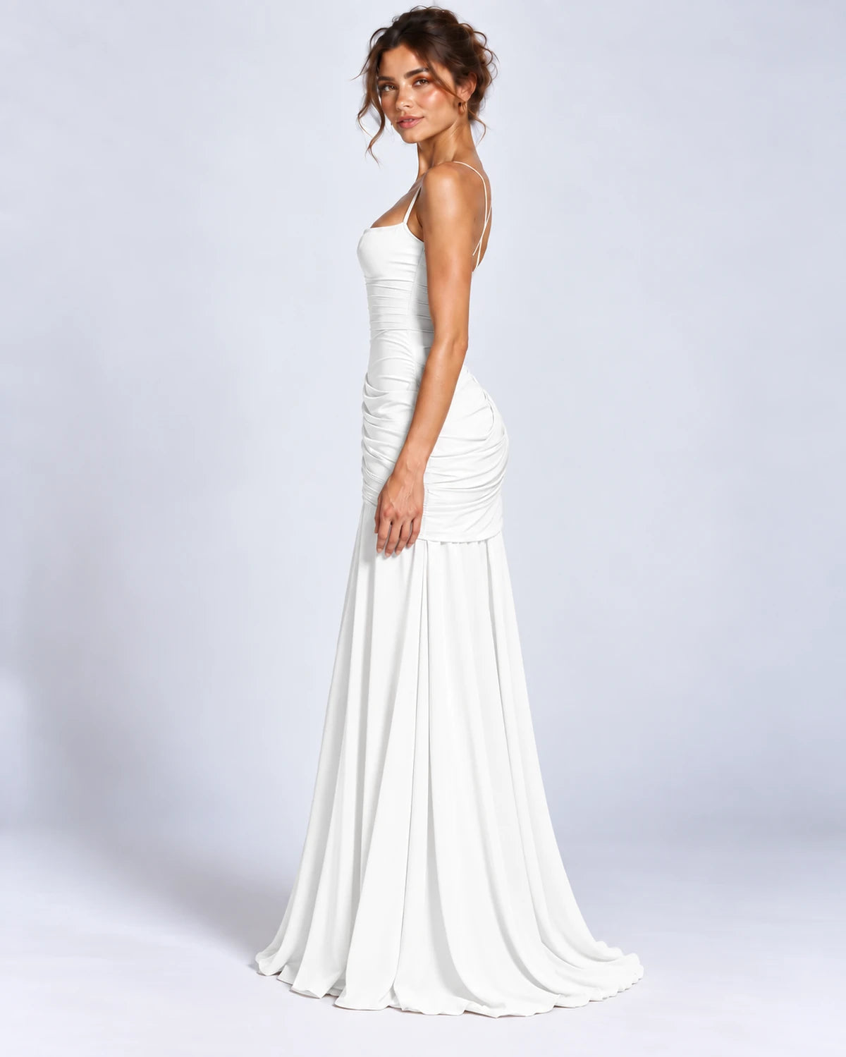 Quiterie Maxi Dresses — White | SKU: RB-8b66e2-white-XS,RB-8b66e2-white-S,RB-8b66e2-white-M,RB-8b66e2-white-L,RB-8b66e2-white-XL