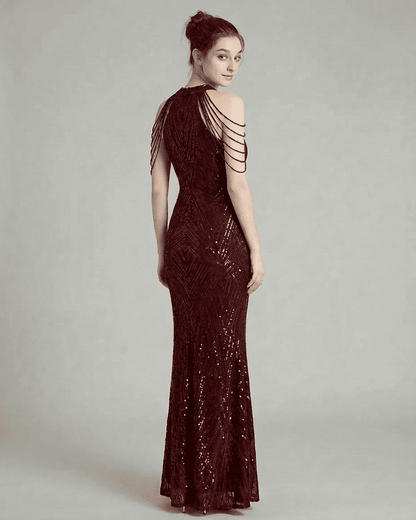 Indie Maxi Dress by RAMBLION, black ankle-length, soft velvet feel, perfect for upscale events.