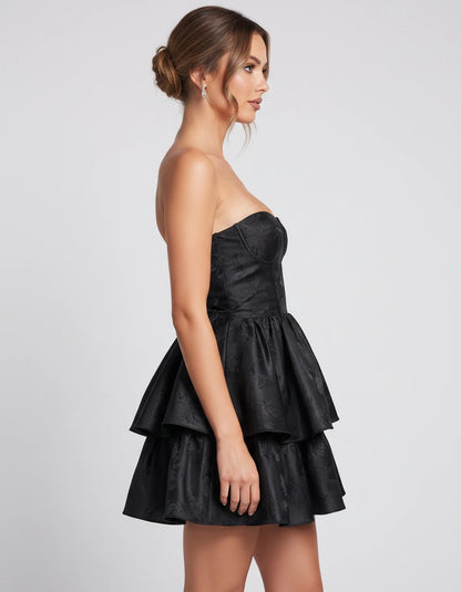 Ramona Mini Dresses — Black | SKU: RB-8f75ca-black-2,RB-8f75ca-black-4,RB-8f75ca-black-6,RB-8f75ca-black-8,RB-8f75ca-black-10,RB-8f75ca-black-12,RB-8f75ca-black-14,RB-8f75ca-black-16,RB-8f75ca-black-16W,RB-8f75ca-black-18W,RB-8f75ca-black-20W,RB-8f75ca-black-22W