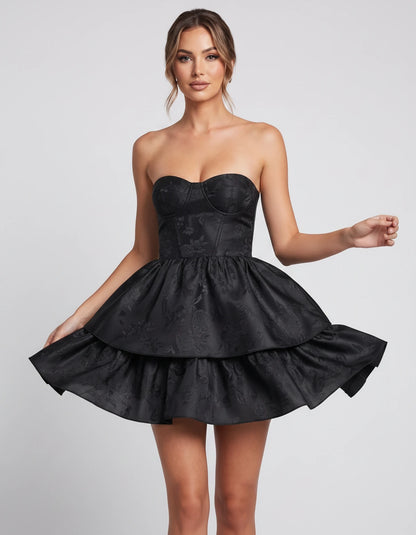 Ramona Mini Dresses — Black | SKU: RB-8f75ca-black-2,RB-8f75ca-black-4,RB-8f75ca-black-6,RB-8f75ca-black-8,RB-8f75ca-black-10,RB-8f75ca-black-12,RB-8f75ca-black-14,RB-8f75ca-black-16,RB-8f75ca-black-16W,RB-8f75ca-black-18W,RB-8f75ca-black-20W,RB-8f75ca-black-22W
