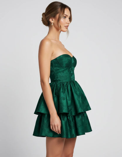 Ramona Mini Dresses — Hunter Green | SKU: RB-8f75ca-hunter7c-2,RB-8f75ca-hunter7c-4,RB-8f75ca-hunter7c-6,RB-8f75ca-hunter7c-8,RB-8f75ca-hunter7c-10,RB-8f75ca-hunter7c-12,RB-8f75ca-hunter7c-14,RB-8f75ca-hunter7c-16,RB-8f75ca-hunter7c-16W,RB-8f75ca-hunter7c-18W,RB-8f75ca-hunter7c-20W,RB-8f75ca-hunter7c-22W