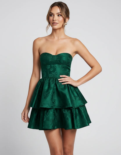 Ramona Mini Dresses — Hunter Green | SKU: RB-8f75ca-hunter7c-2,RB-8f75ca-hunter7c-4,RB-8f75ca-hunter7c-6,RB-8f75ca-hunter7c-8,RB-8f75ca-hunter7c-10,RB-8f75ca-hunter7c-12,RB-8f75ca-hunter7c-14,RB-8f75ca-hunter7c-16,RB-8f75ca-hunter7c-16W,RB-8f75ca-hunter7c-18W,RB-8f75ca-hunter7c-20W,RB-8f75ca-hunter7c-22W