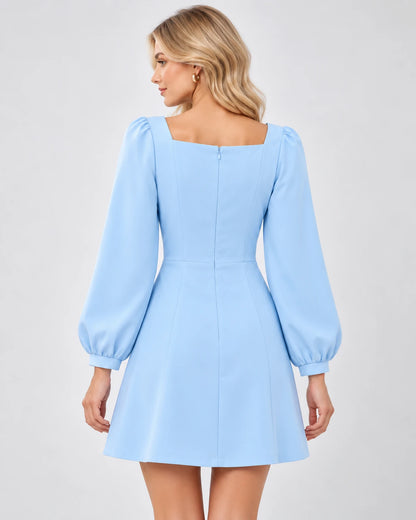 Ravenna Mini Dresses — Blue | SKU: RB-39e404-blue-XS,RB-39e404-blue-S,RB-39e404-blue-M,RB-39e404-blue-L,RB-39e404-blue-XL,RB-39e404-blue-2XL
