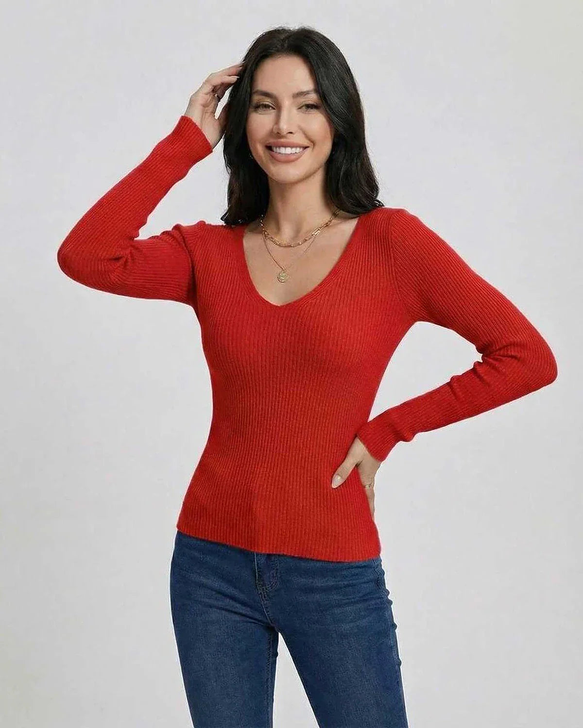 Red Pullover, front view | Ramblion | SKU: SP-29146-RED-L-2808,SP-29146-RED-M-2295,SP-29146-RED-S-5737,SP-29146-RED-XL-1472,SP-29146-RED-XS-3773