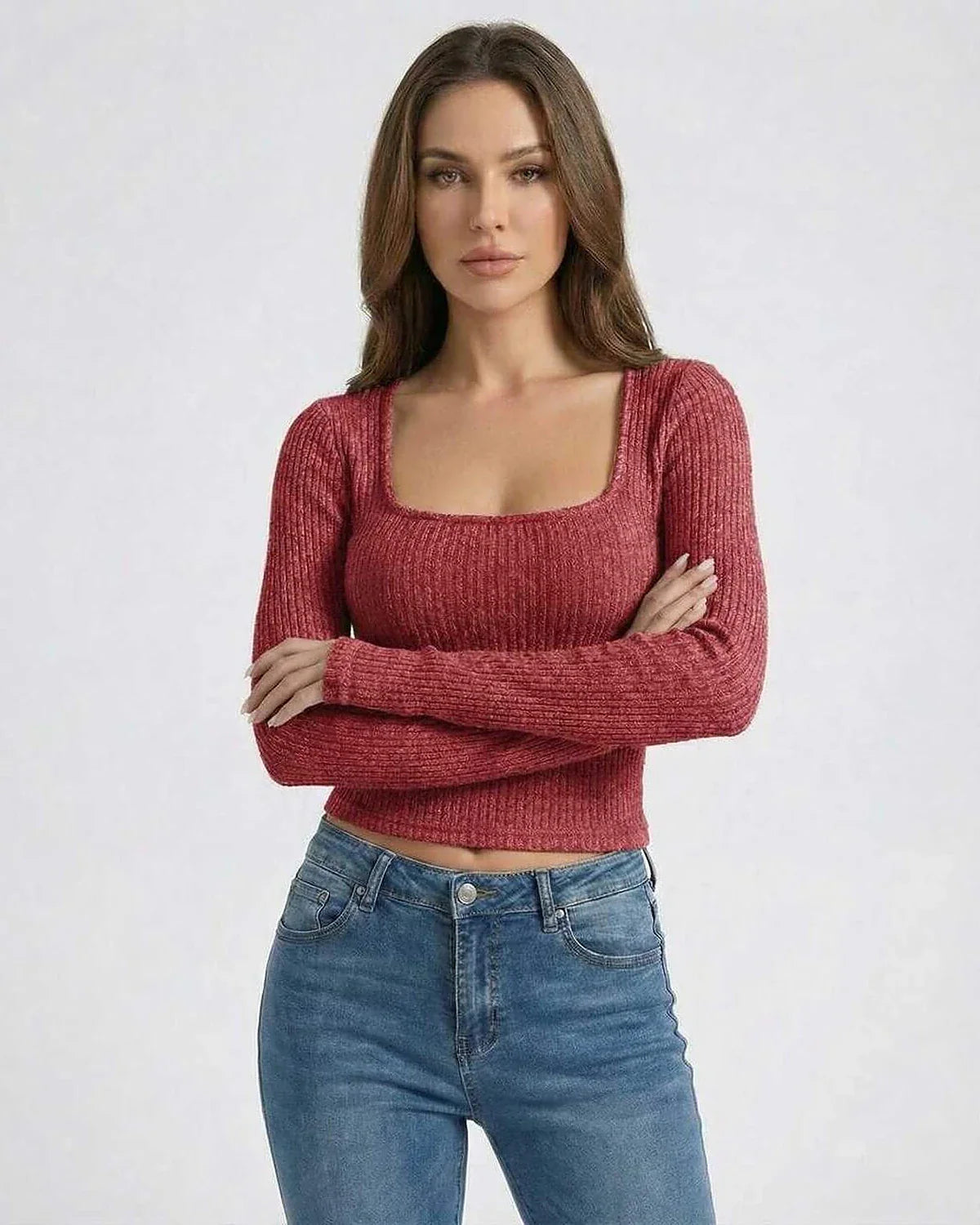 Red Pullover, front view | Ramblion | SKU: VP-73158-red-L-950,VP-73158-red-M-4570,VP-73158-red-S-3261,VP-73158-red-XL-8632,VP-73158-red-XS-1539
