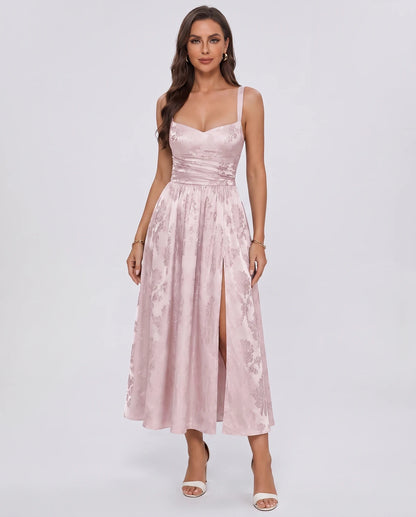 Reverie Midi Dresses — Blush