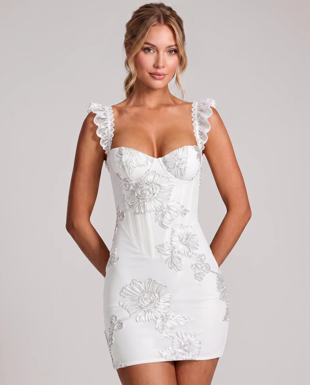 Rhiannon Mini Dresses — White