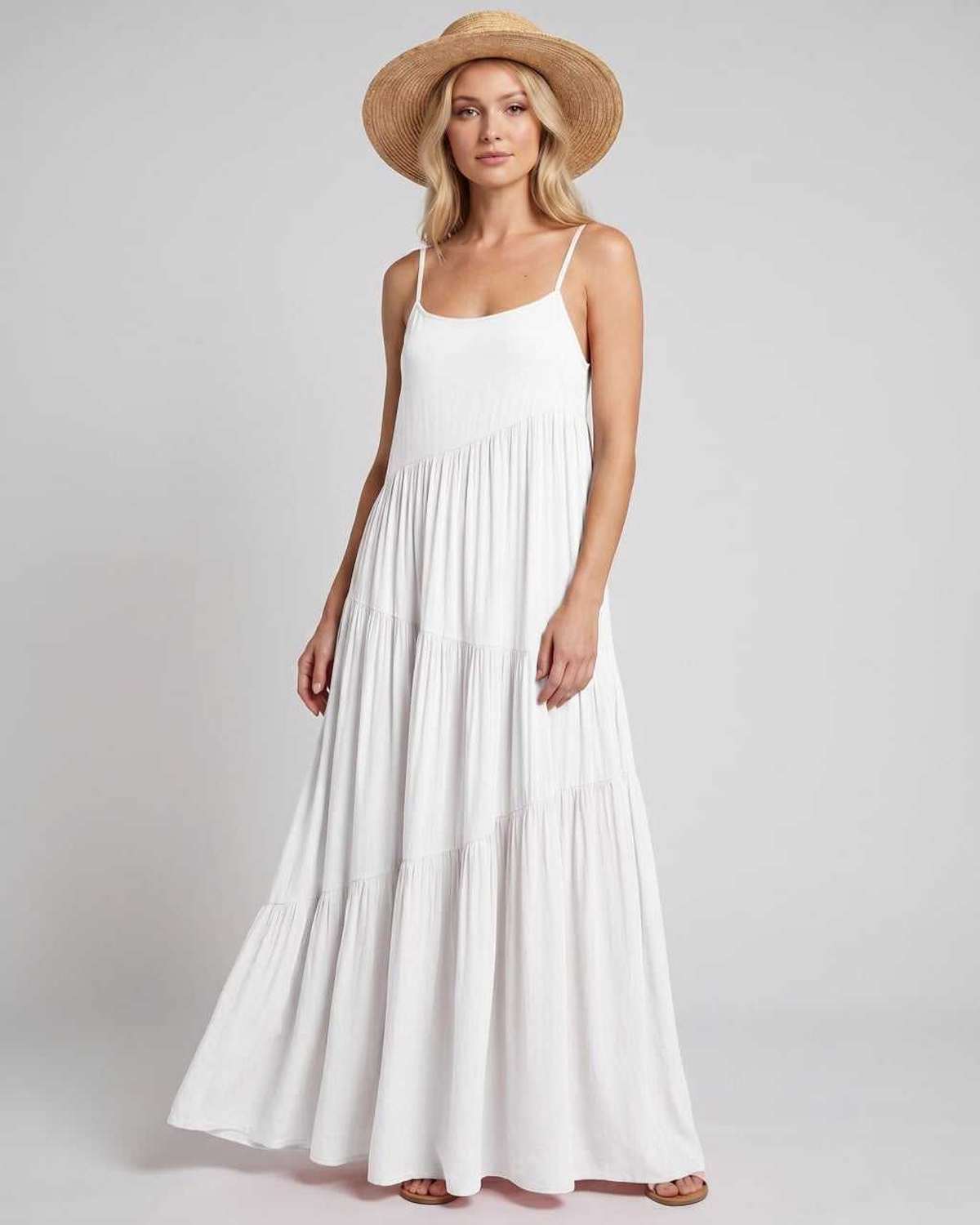 Ramblion Riva maxi dress — scoop neck neckline · styled view 8 · styled for prom season