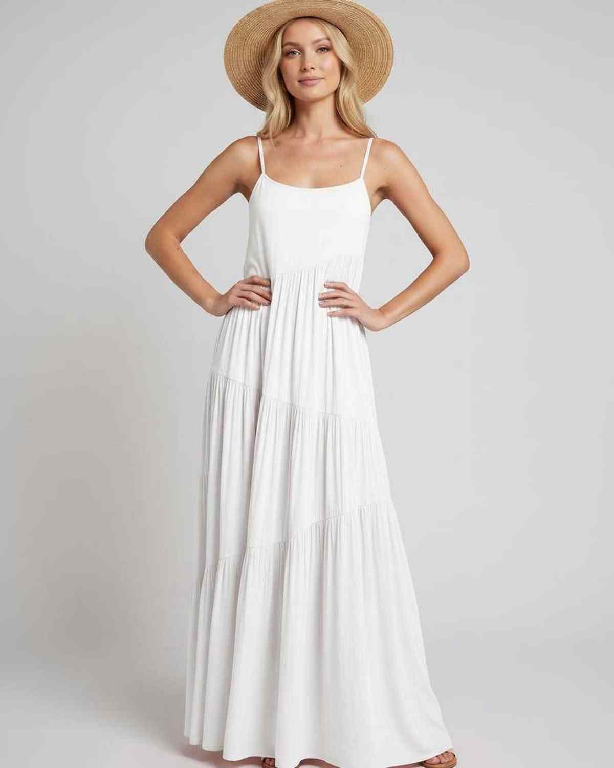 Ramblion Riva maxi dress — scoop neck neckline · styled view 10 · styled for prom season