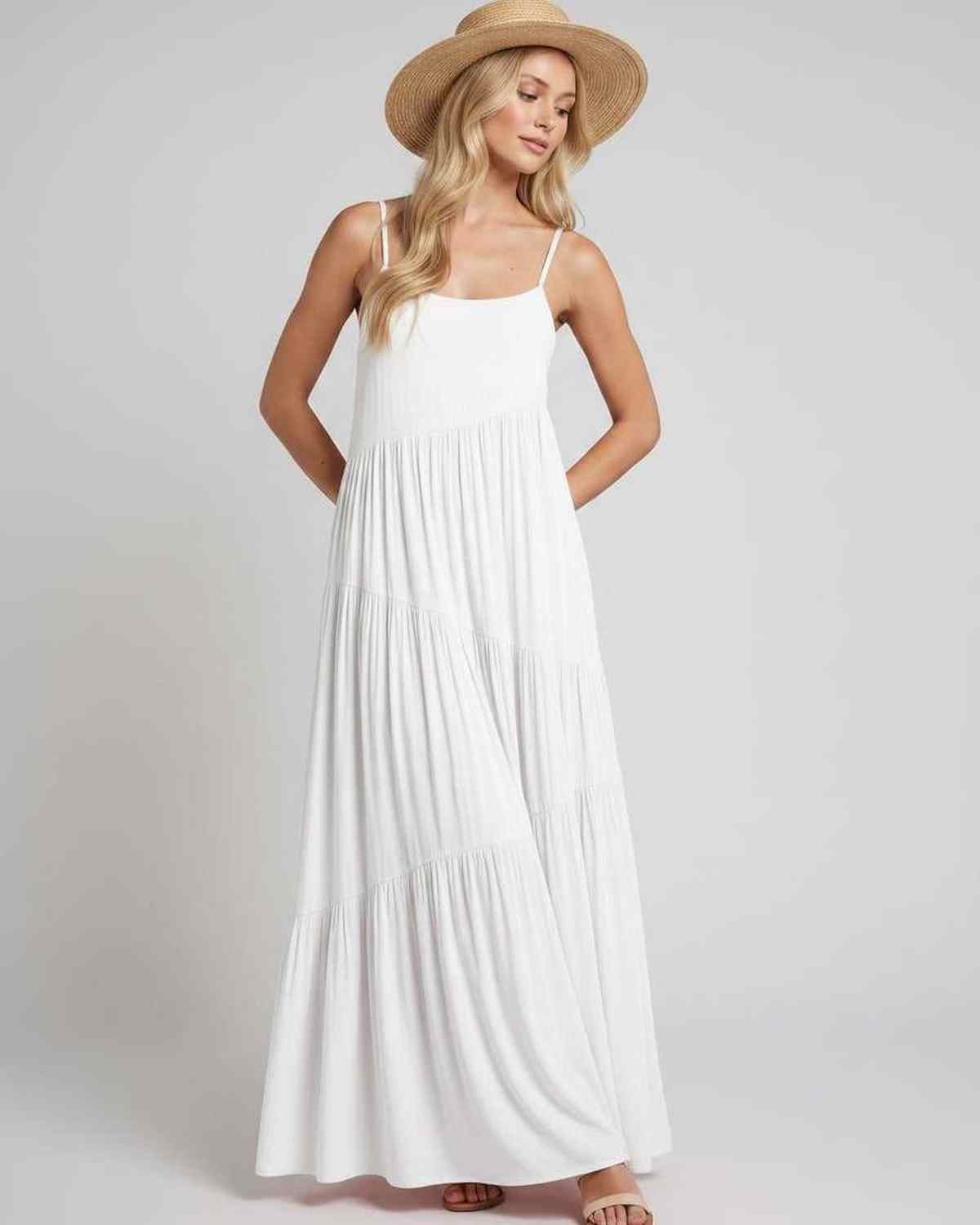 Ramblion Riva maxi dress — scoop neck neckline · styled view 11 · styled for prom season