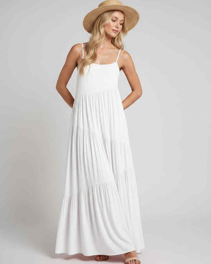 Ramblion Riva maxi dress — scoop neck neckline · styled view 11 · styled for prom season