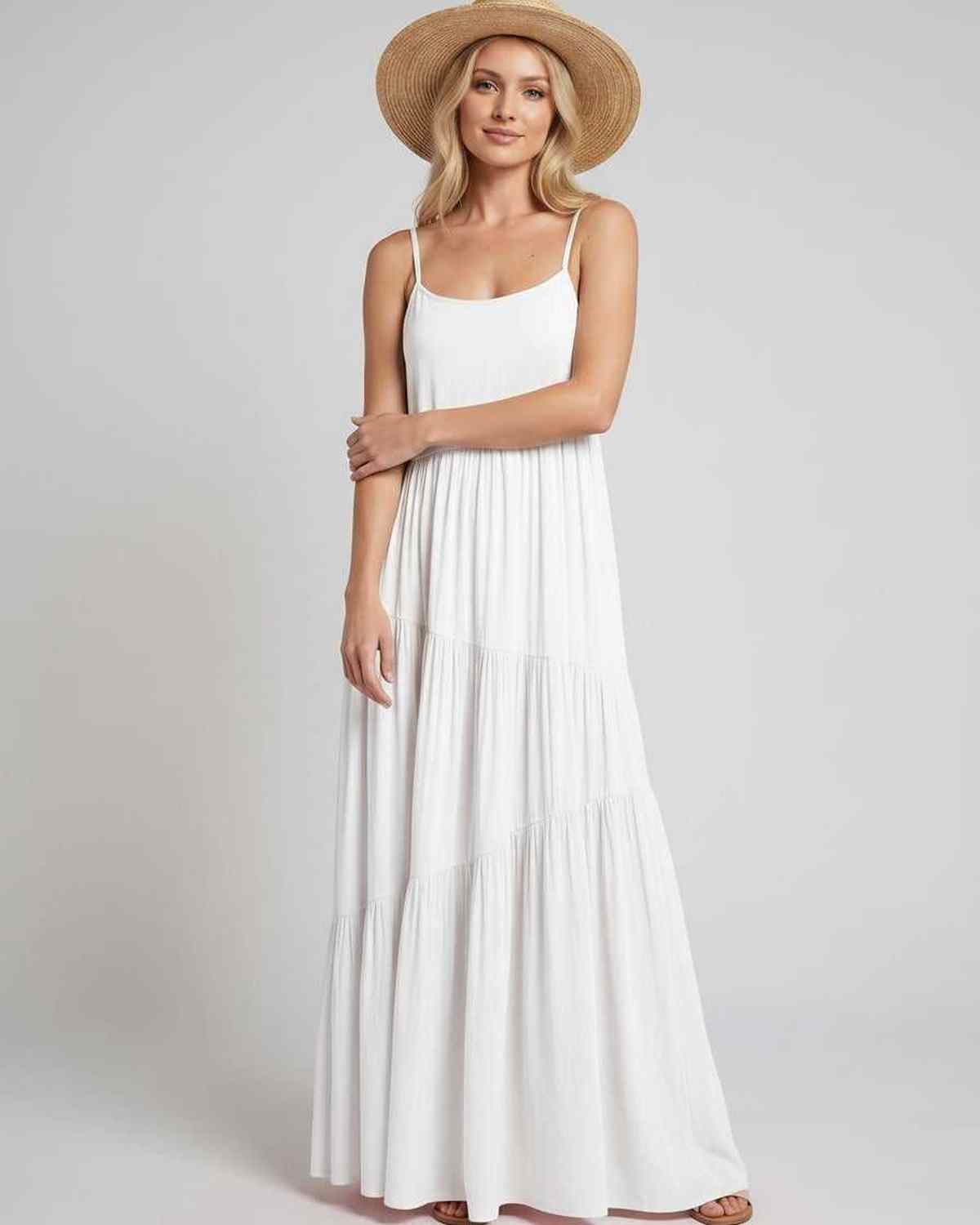 Ramblion Riva maxi dress — scoop neck neckline · styled view 12 · styled for prom season