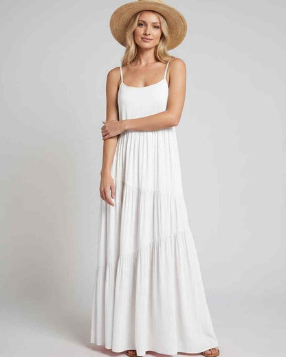 Ramblion Riva maxi dress — scoop neck neckline · styled view 12 · styled for prom season