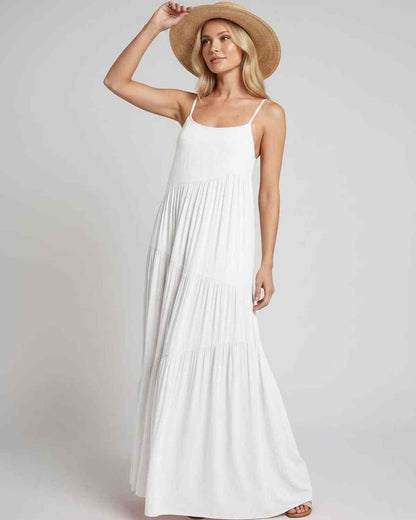 Ramblion Riva maxi dress — scoop neck neckline · styled view 13 · styled for prom season