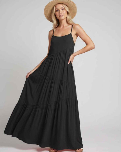 Ramblion Riva maxi dress — scoop neck neckline · styled view 17 · styled for prom season