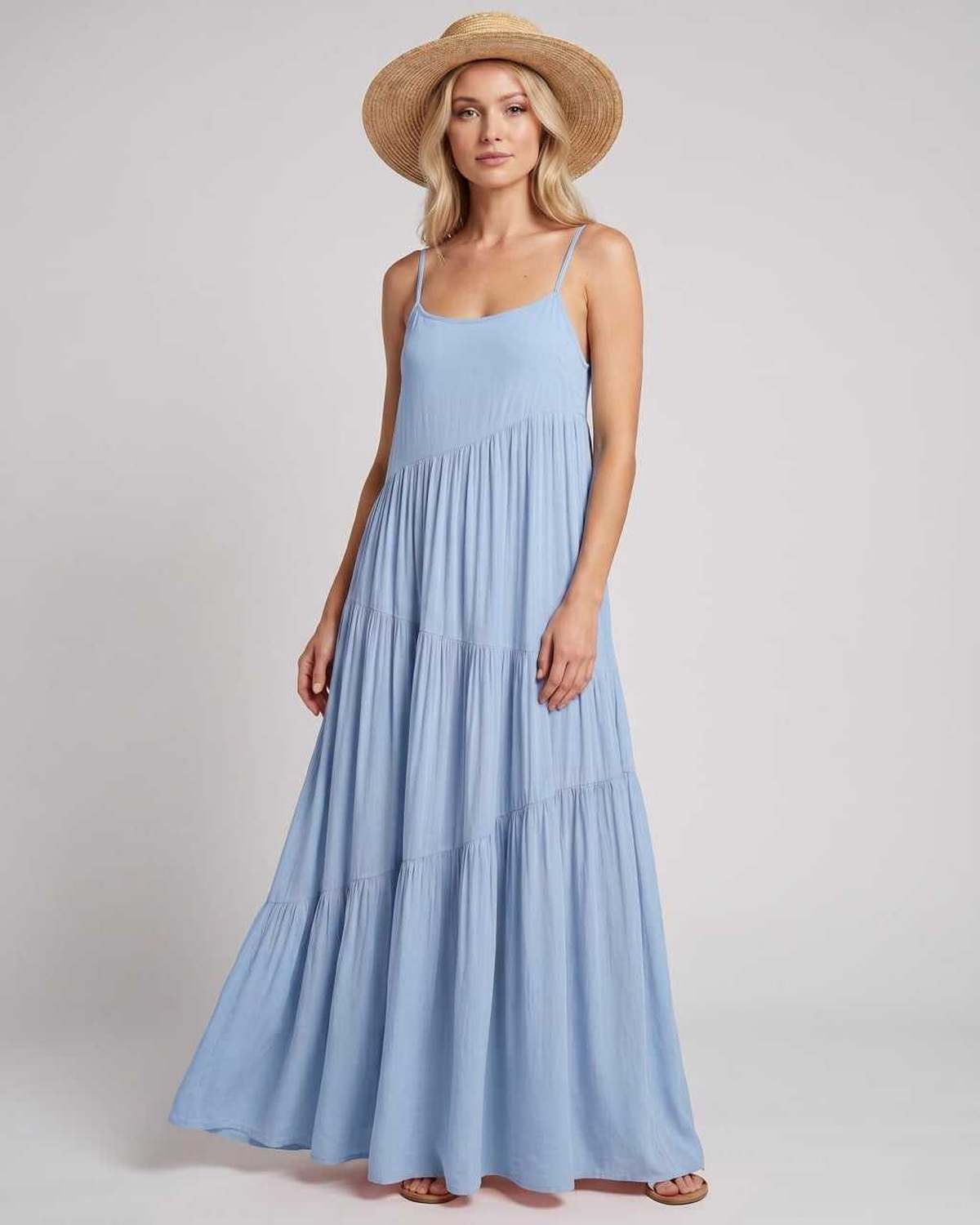 Ramblion Riva maxi dress — scoop neck neckline · styled view 22 · styled for prom season