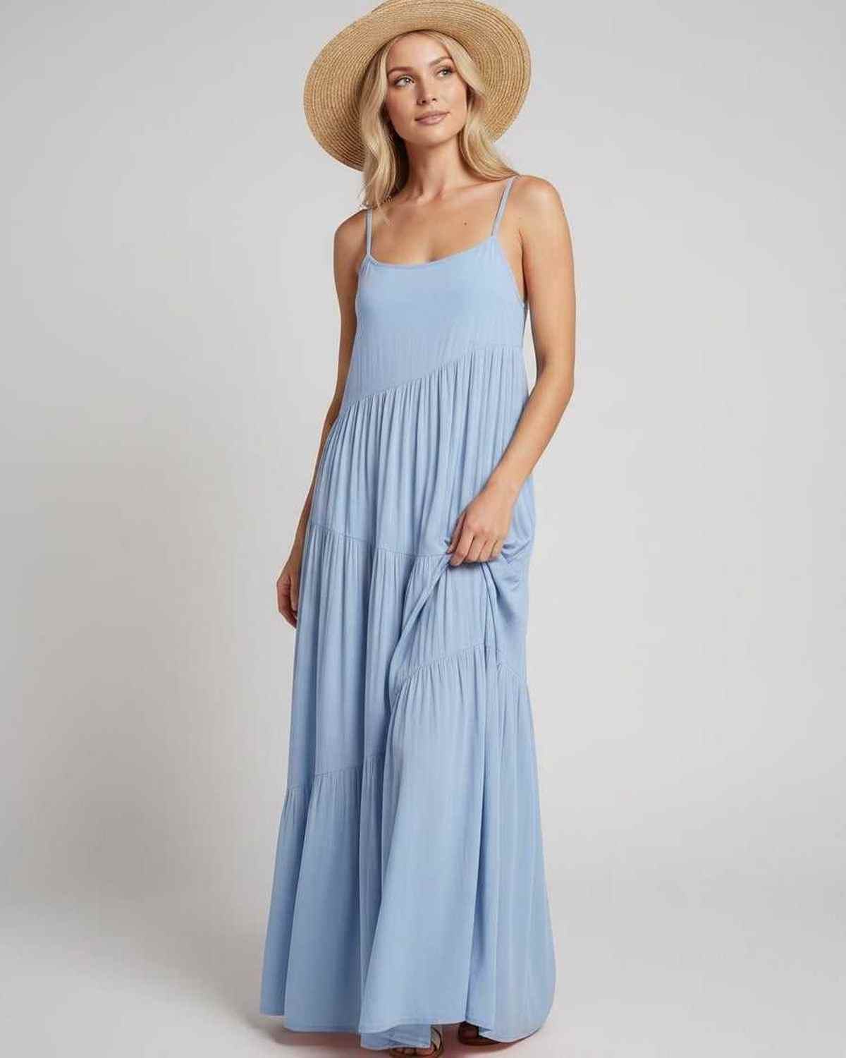 Ramblion Riva maxi dress — scoop neck neckline · styled view 26 · styled for prom season