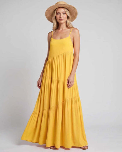Ramblion Riva maxi dress — scoop neck neckline · styled view 29 · styled for prom season