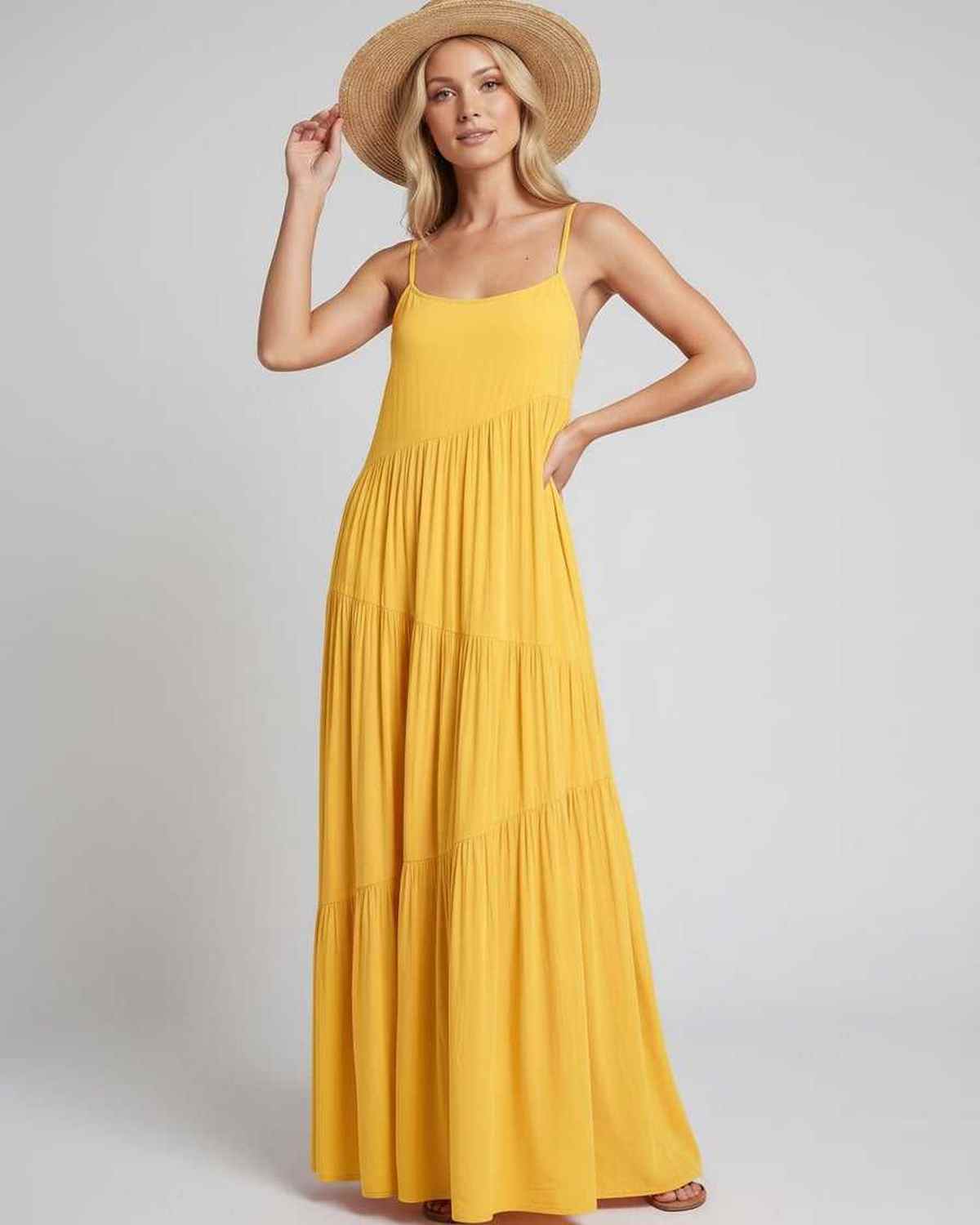 Ramblion Riva maxi dress — scoop neck neckline · styled view 31 · styled for prom season